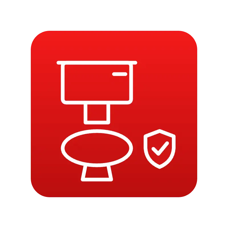 Asbestos toilet cistern removal icon