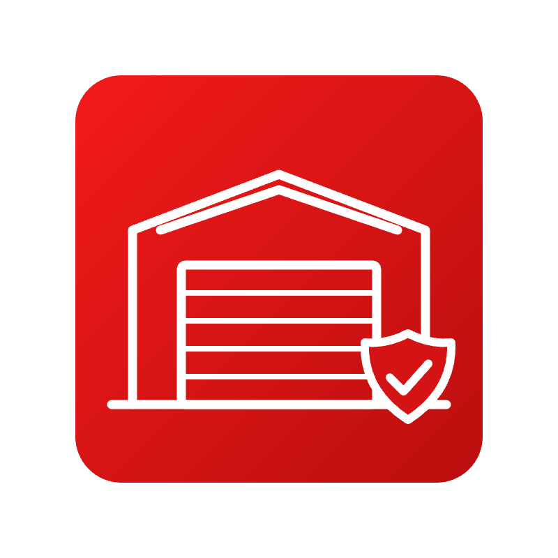 Asbestos garage and shed panels icon