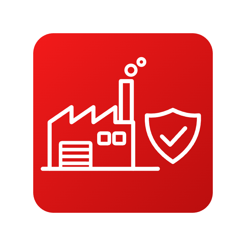 Industrial and commercial asbestos collection icon